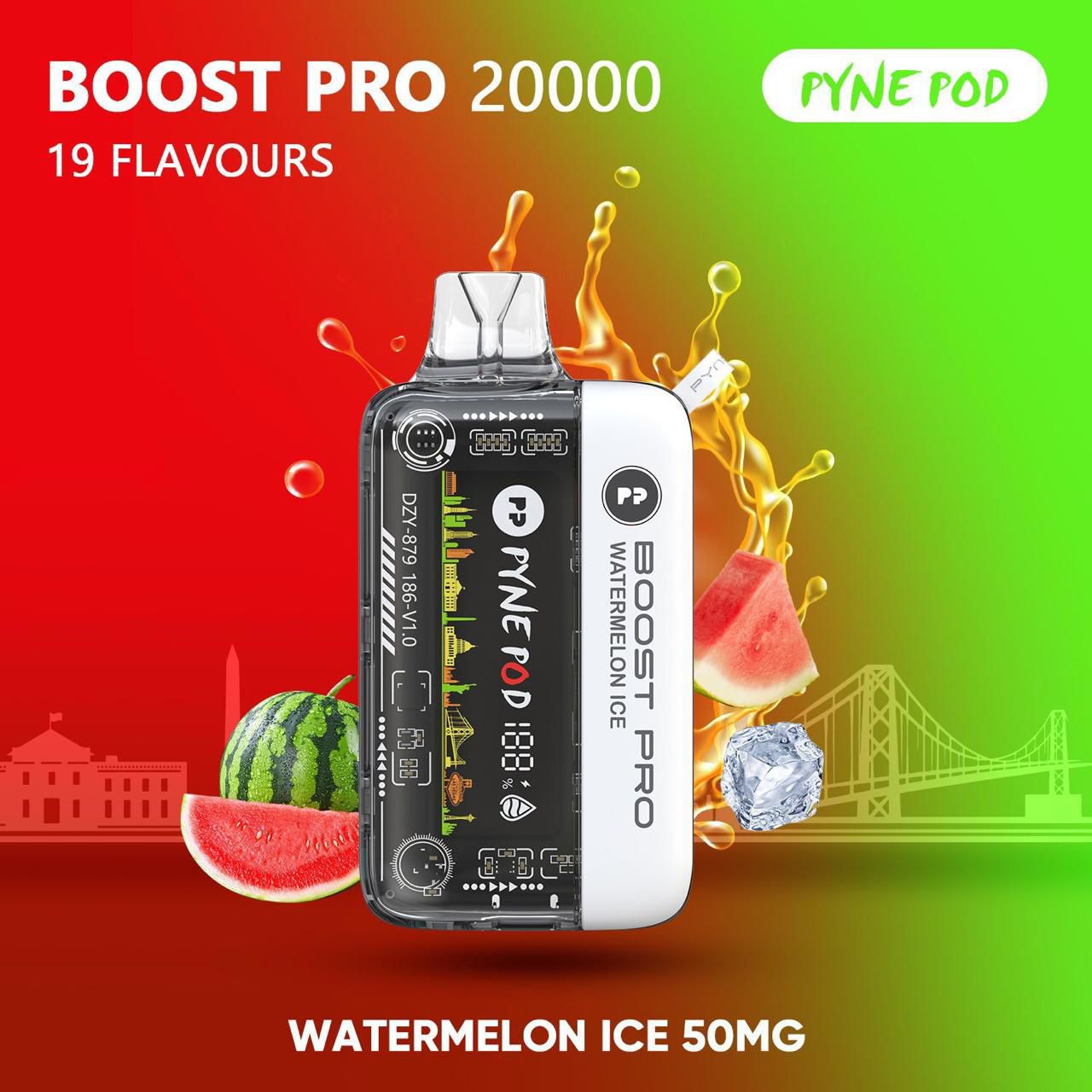 PYNE POD Boost Pro 20000 Puffs 50MG Disposable Vape in Dubai UAE