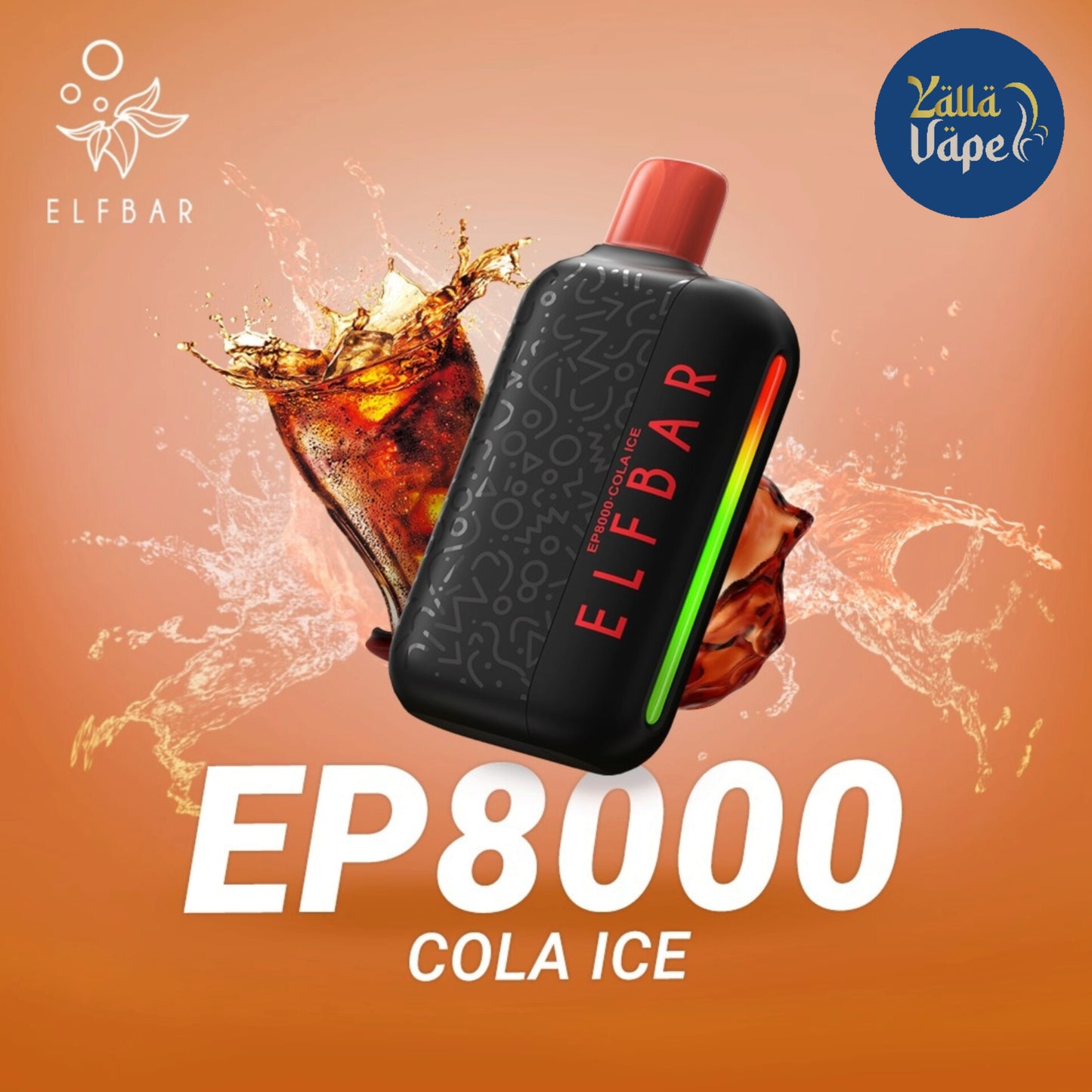 ELF BAR EP8000 Puffs 50mg (Non Chargeable) Disposable Vape