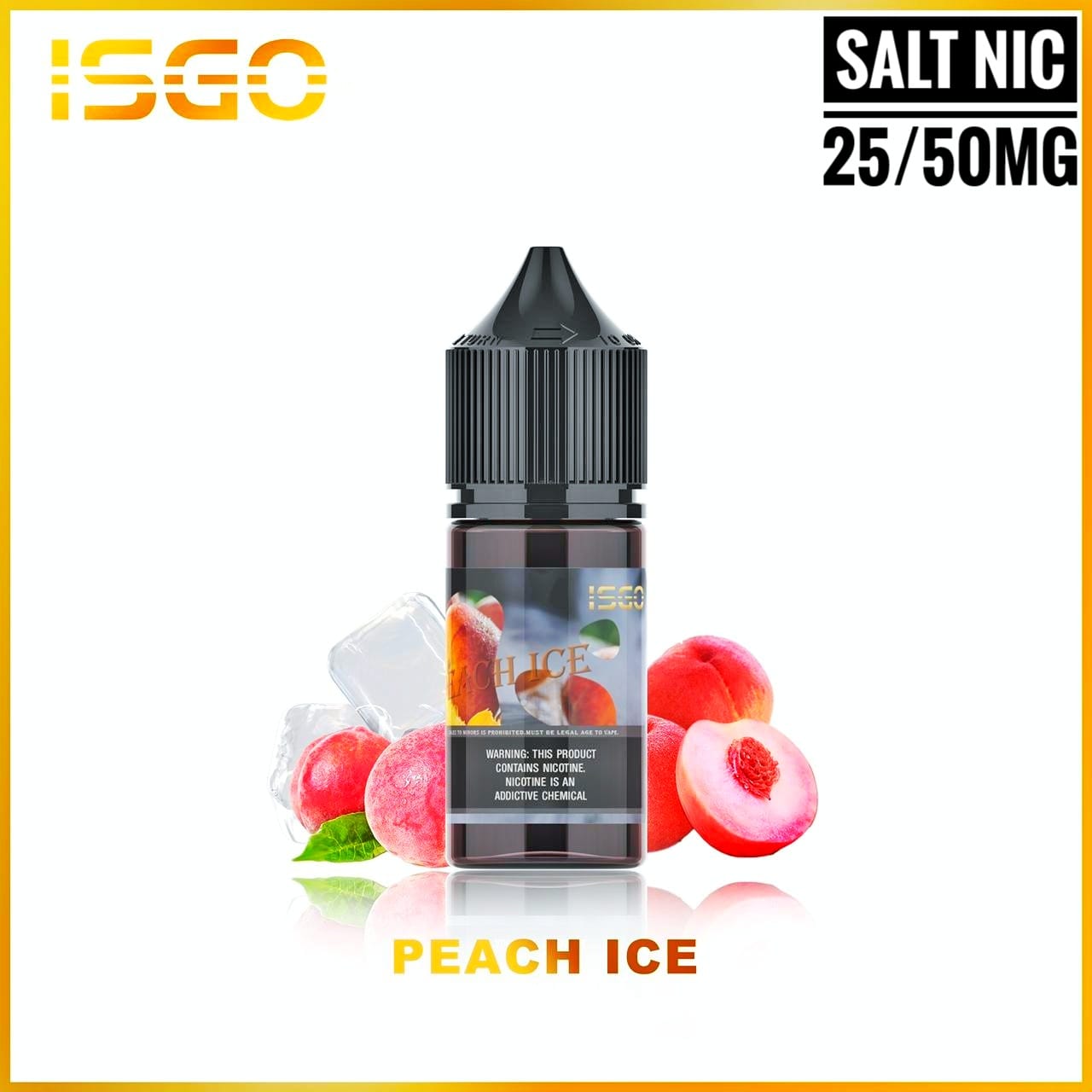 ISGO 30ML SALTNIC 25mg & 50mg ALL FLAVORS