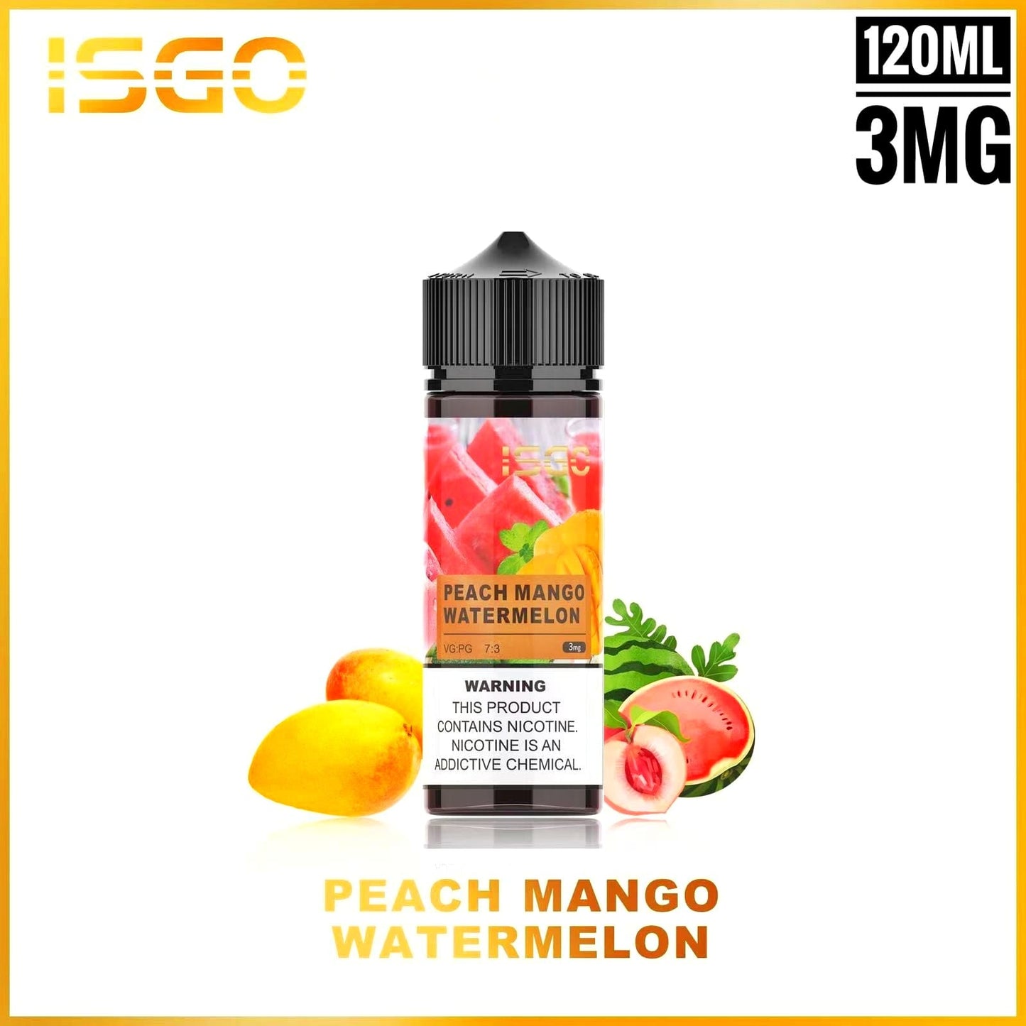 ISGO 120ML E-LIQUID ALL FLAVORS