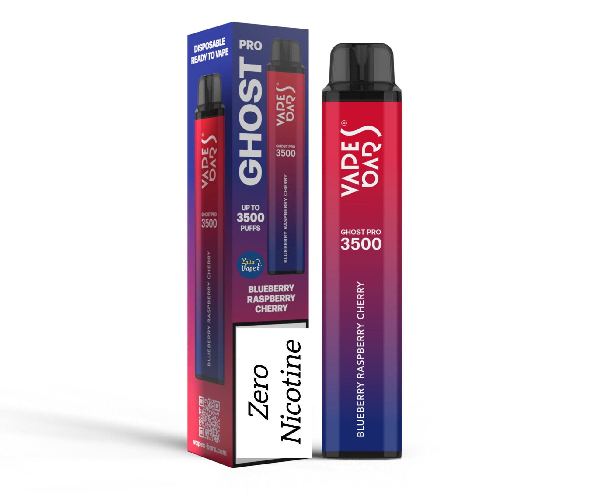VAPES BARS GHOST PRO 3500 Puffs (ZERO NICOTINE) Disposable Vape YALLA VAPE VAPES BARS GHOST PRO 3500 Puffs (ZERO NICOTINE) Disposable Vape YALLA VAPE