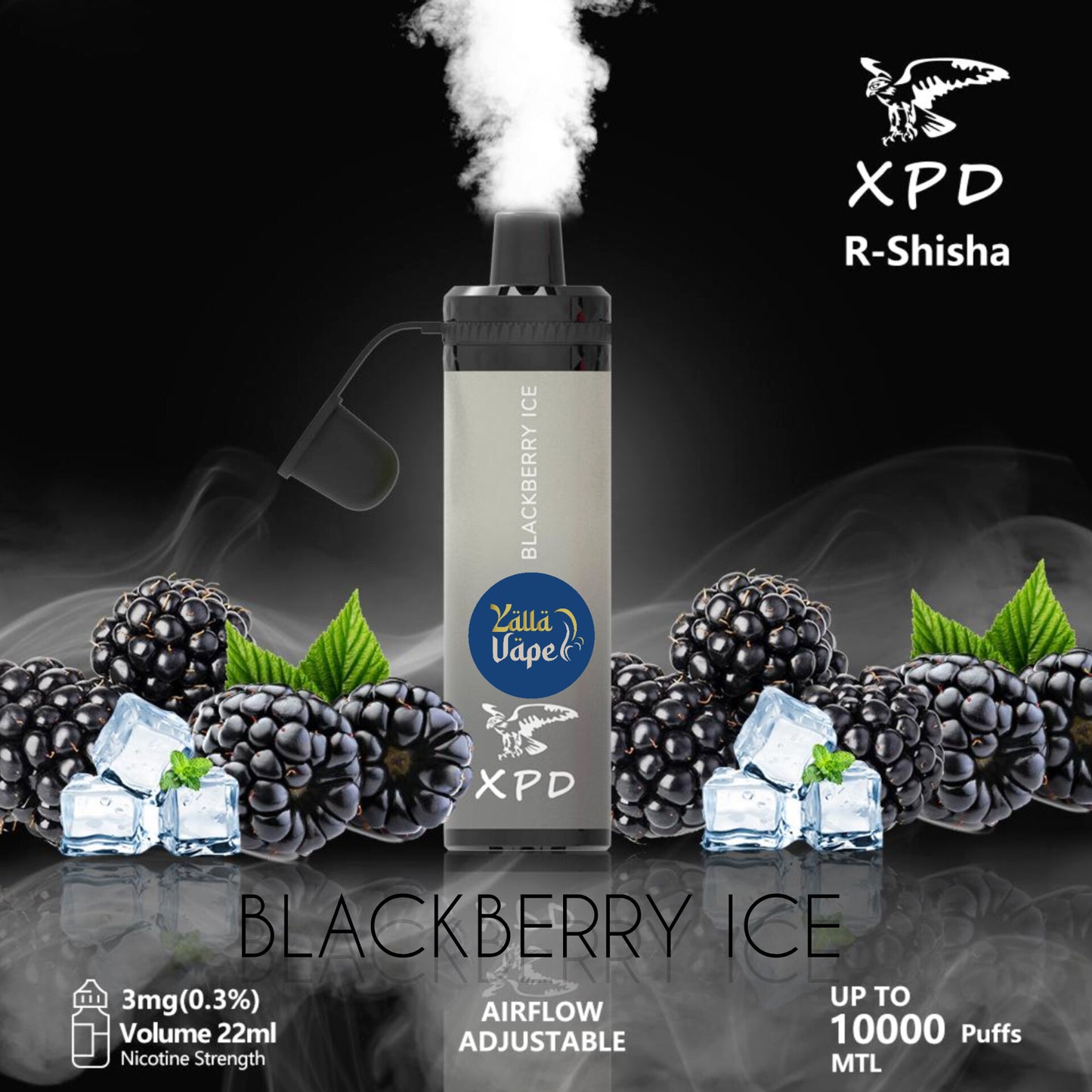 XPD BAR SHISHA 3mg Nicotine 10000 Puffs