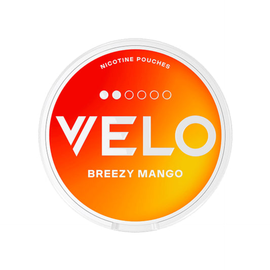 Velo Nicotine Pouches Breezy Mango 6mg. VELO SNUS Breezy Mango 2 Dots In Dubai UAE. Velo Low Nicotine Fruity Flavors 