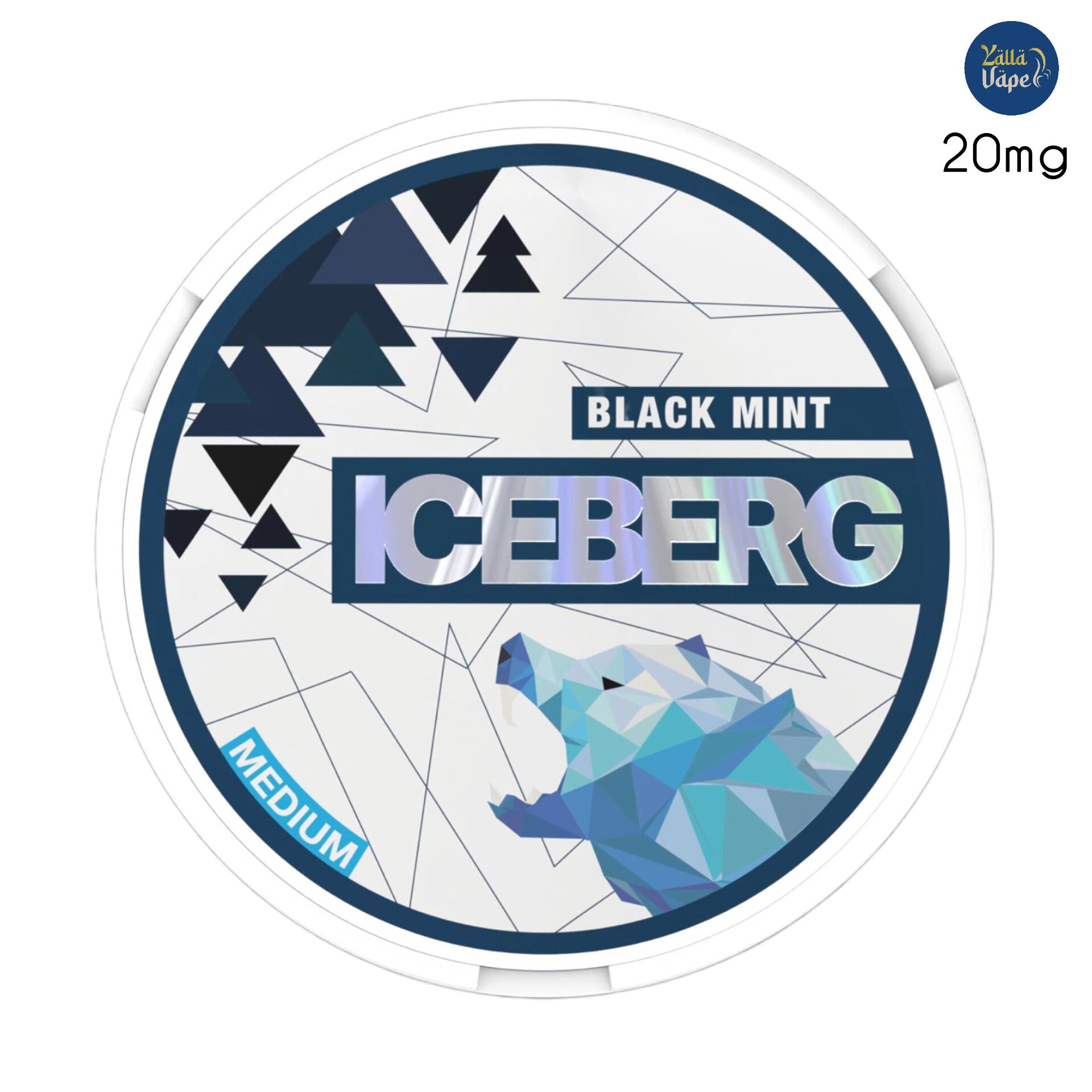 ICEBERG SNUS & Nicotine Pouches Black Mint Medium - 20mg