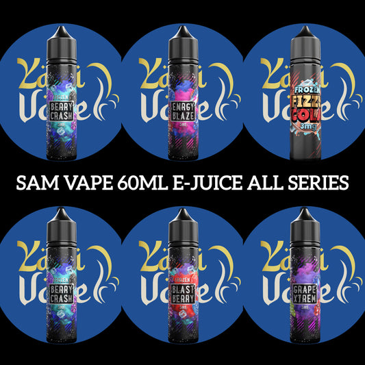 SAM VAPE 60ml E-Juice All Series