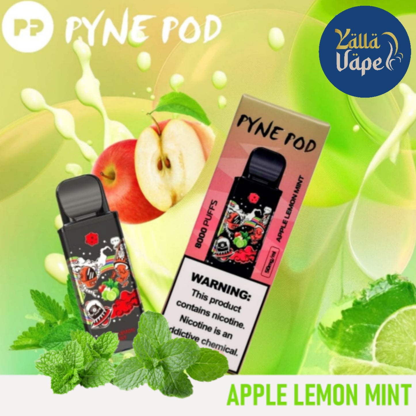 Pyne Pod Replaceable Pod 8000 Puffs Disposable Vape In Dubai UAE