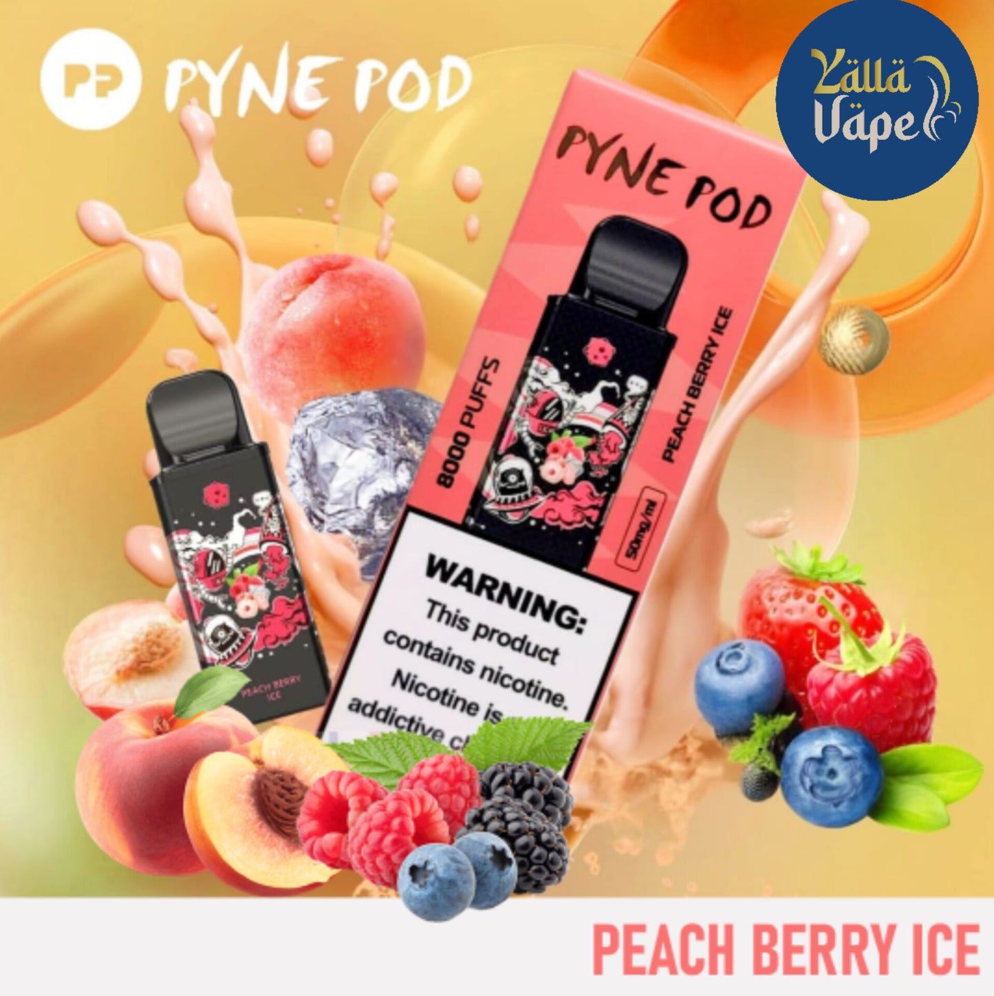 Pyne Pod Replaceable Pod 8000 Puffs Disposable Vape In Dubai UAE