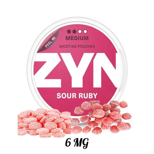 ZYN SNUS Sour Ruby Medium 6mg