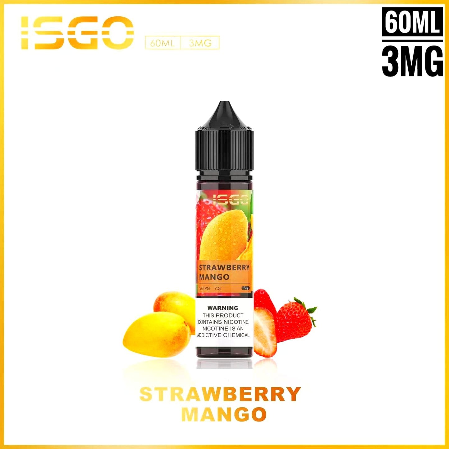 ISGO 60ML E-LIQUID 3mg & 6mg ALL FLAVORS