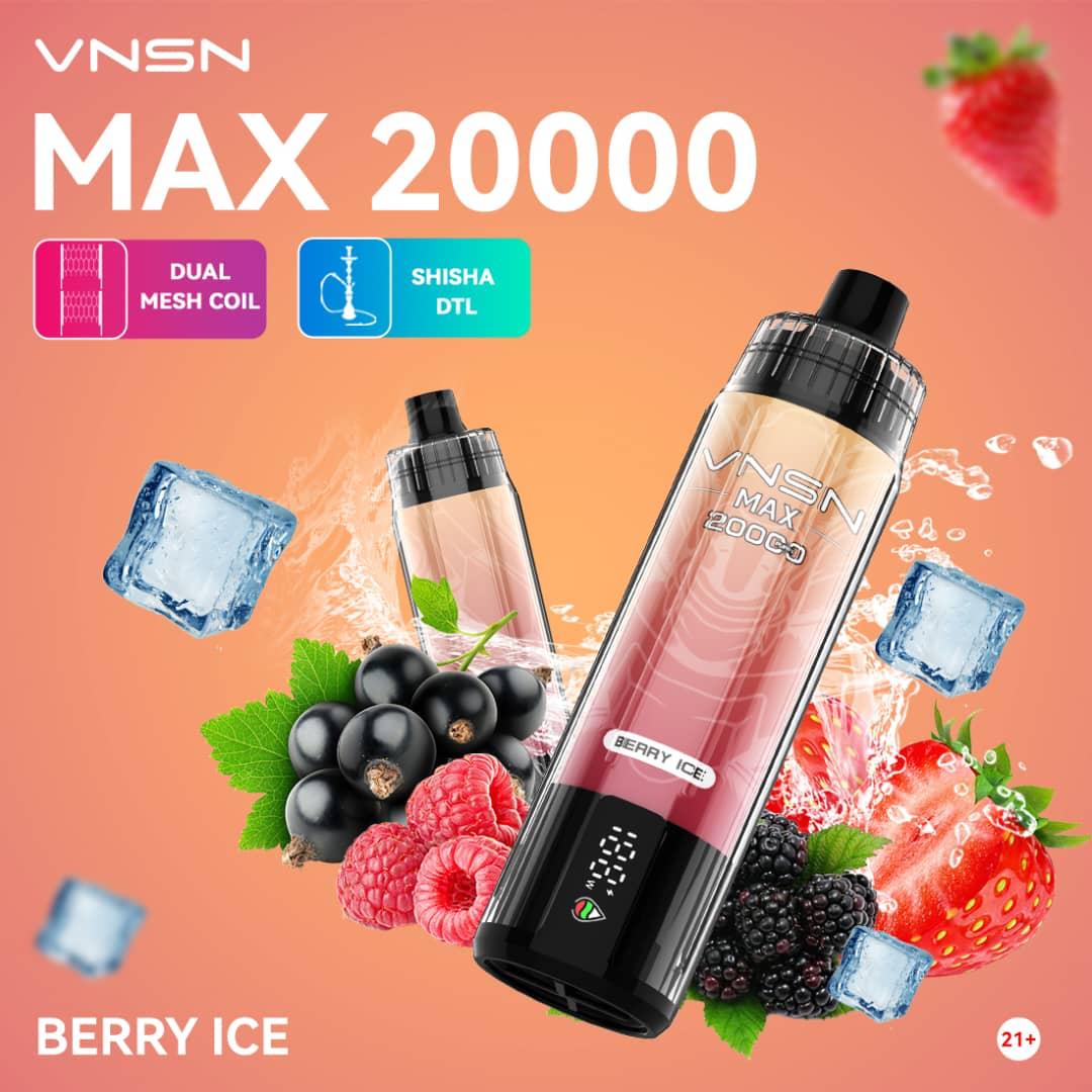 VNSN MAX 20000 Puffs Disposable Vape In Dubai UAE