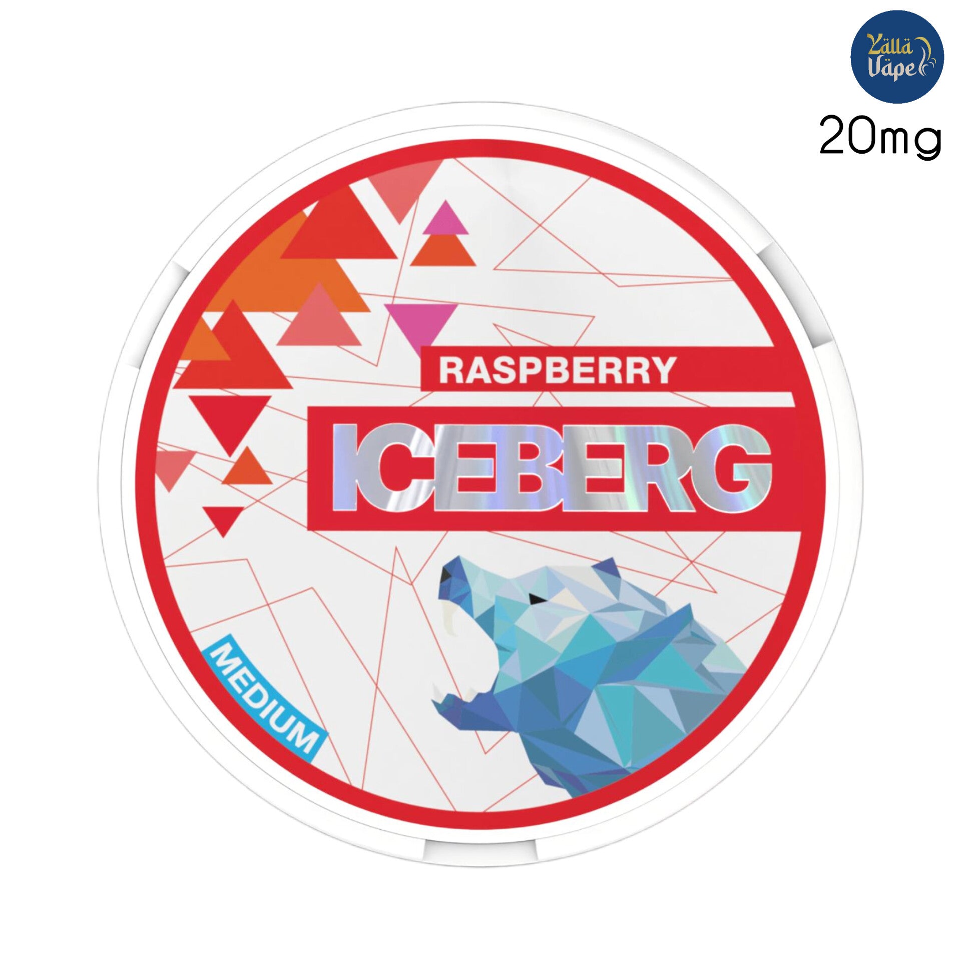 ICEBERG Raspberry 20mg Nicotine Pouches/SNUS 