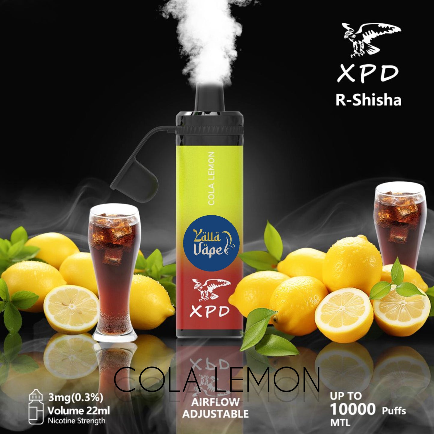 XPD BAR SHISHA 3mg Nicotine 10000 Puffs