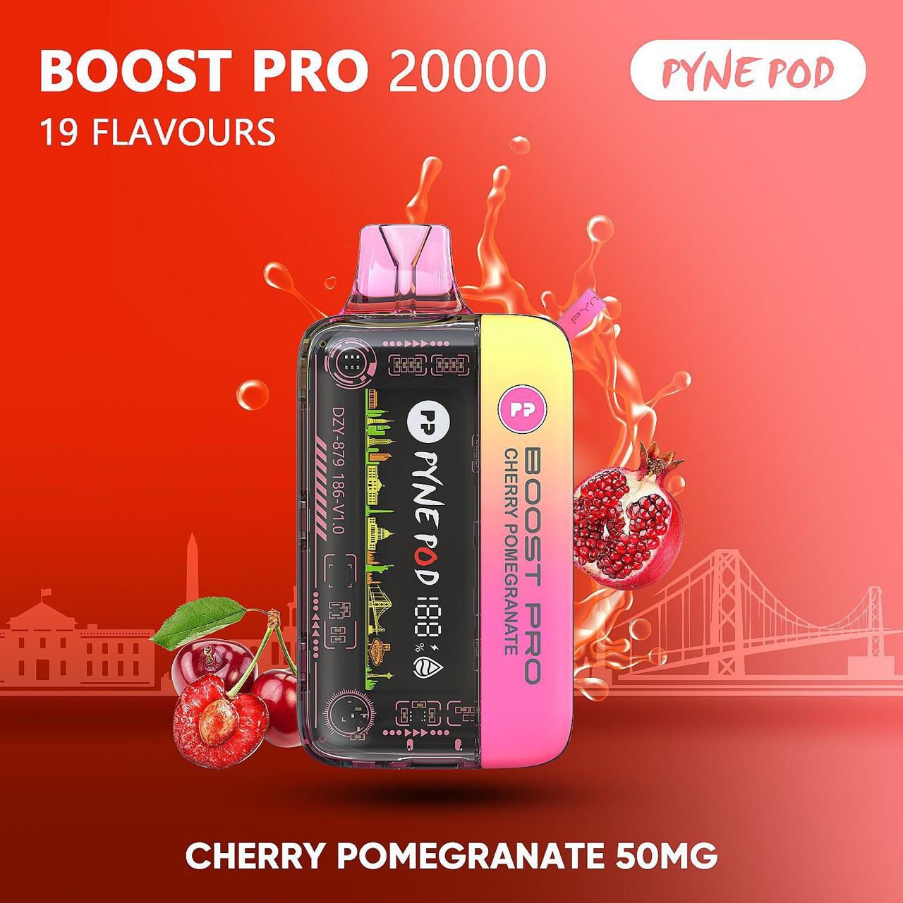 PYNE POD Boost Pro 20000 Puffs 50MG Disposable Vape in Dubai UAE