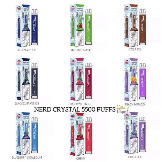 NERD Crystal 5500 Puffs 20mg Disposable Vape