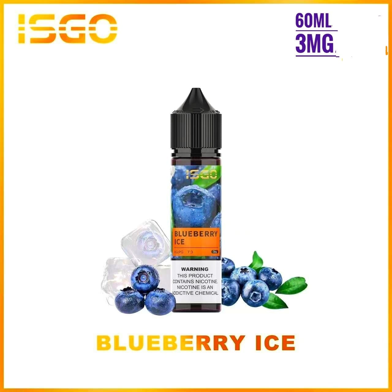 ISGO 60ML E-LIQUID 3mg & 6mg ALL FLAVORS