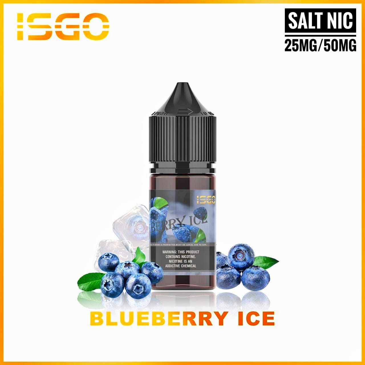 ISGO 30ML SALTNIC 25mg & 50mg ALL FLAVORS