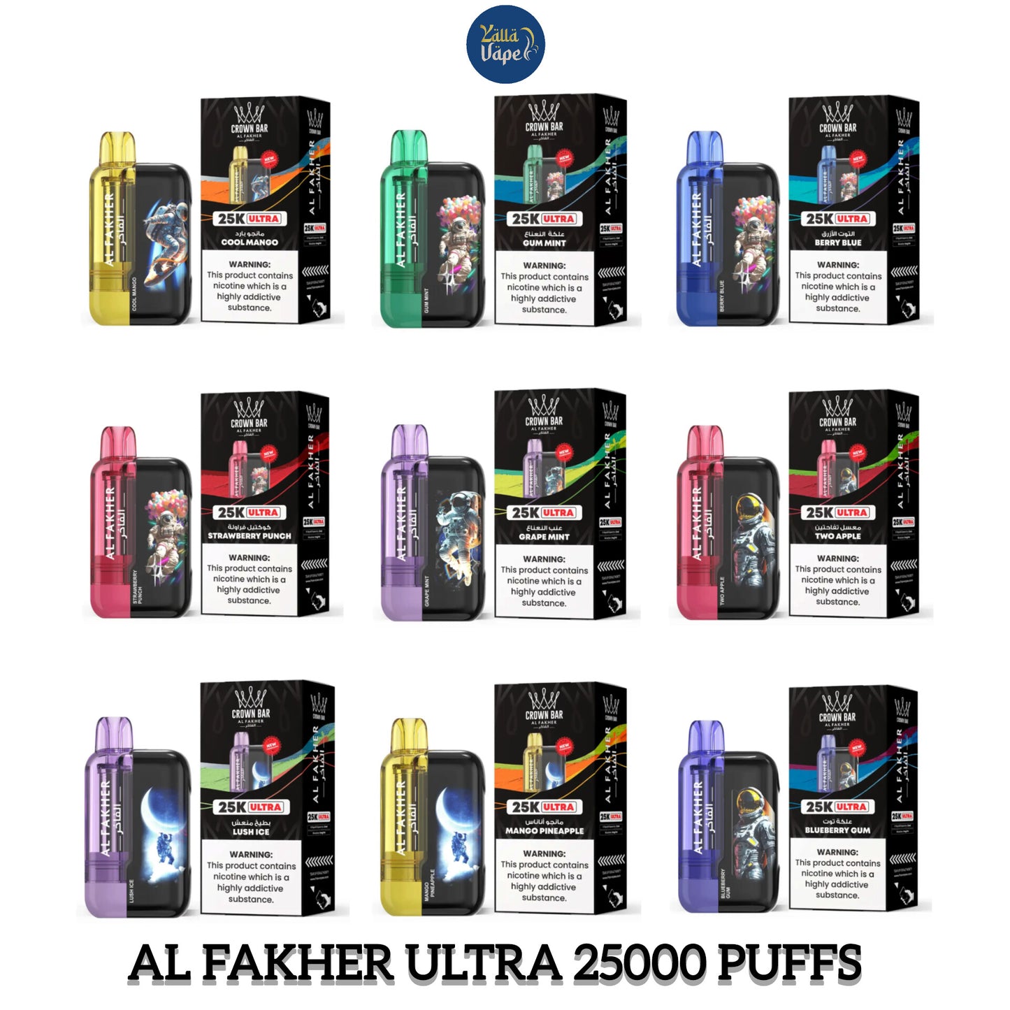 AL FAKHER ULTRA CROWN BAR 25000 Puffs Disposable Vape