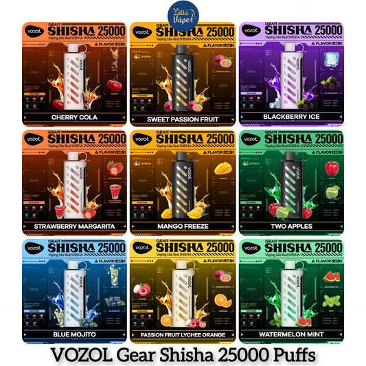 VOZOL Gear Shisha 25000 Puffs Disposable Vape