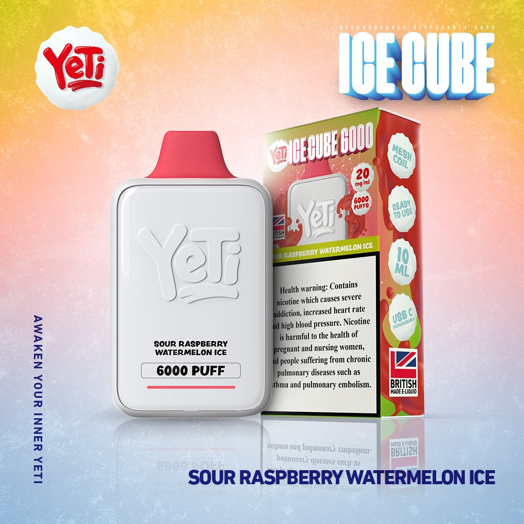 Yeti Ice Cube 6000 Puffs Disposable Vape 20mg In Dubai UAE