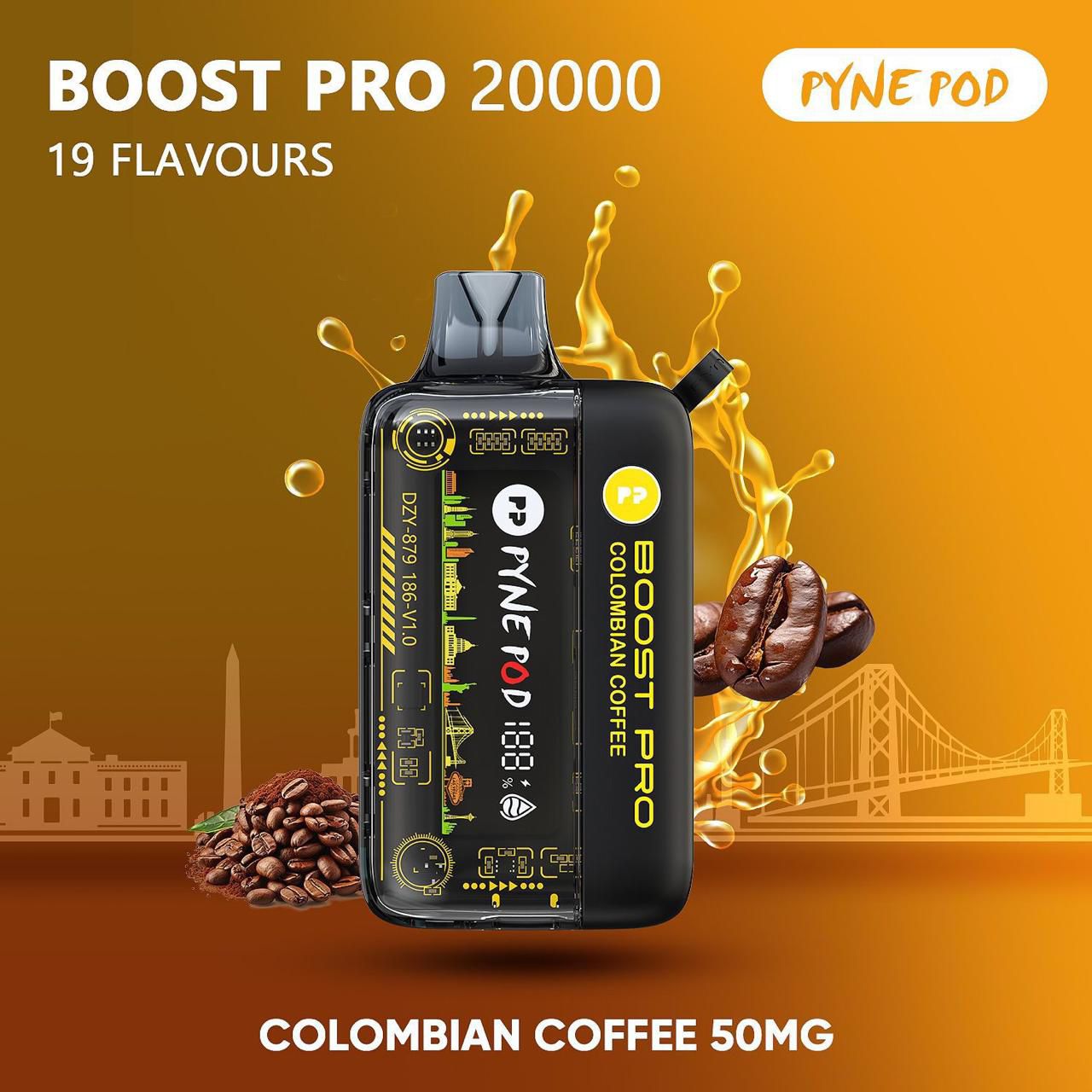 PYNE POD Boost Pro 20000 Puffs 50MG Disposable Vape in Dubai UAE