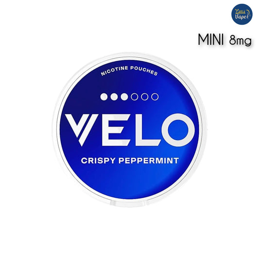 Velo Nicotine Pouches Crispy Peppermint Mini . VELO SNUS Crispy Peppermint Mini 8mg. Velo Crispy peppermint 8mg