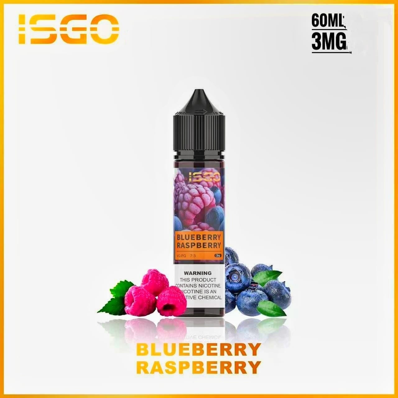 ISGO 60ML E-LIQUID 3mg & 6mg ALL FLAVORS