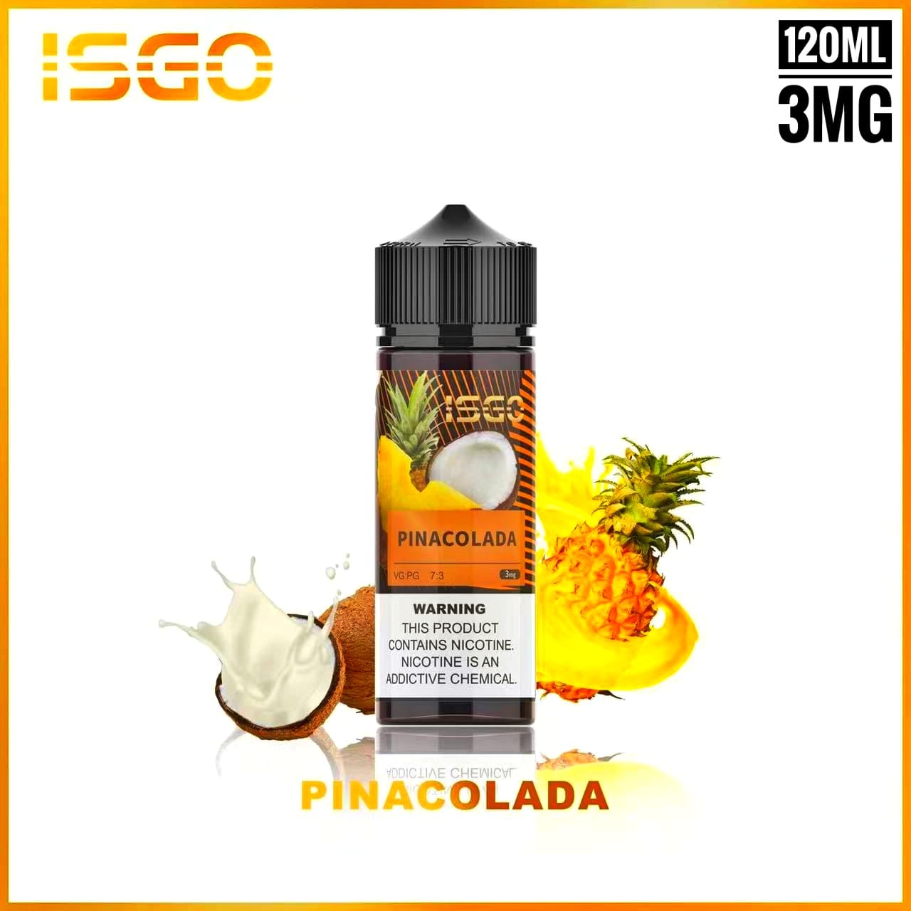 ISGO 120ML E-LIQUID ALL FLAVORS