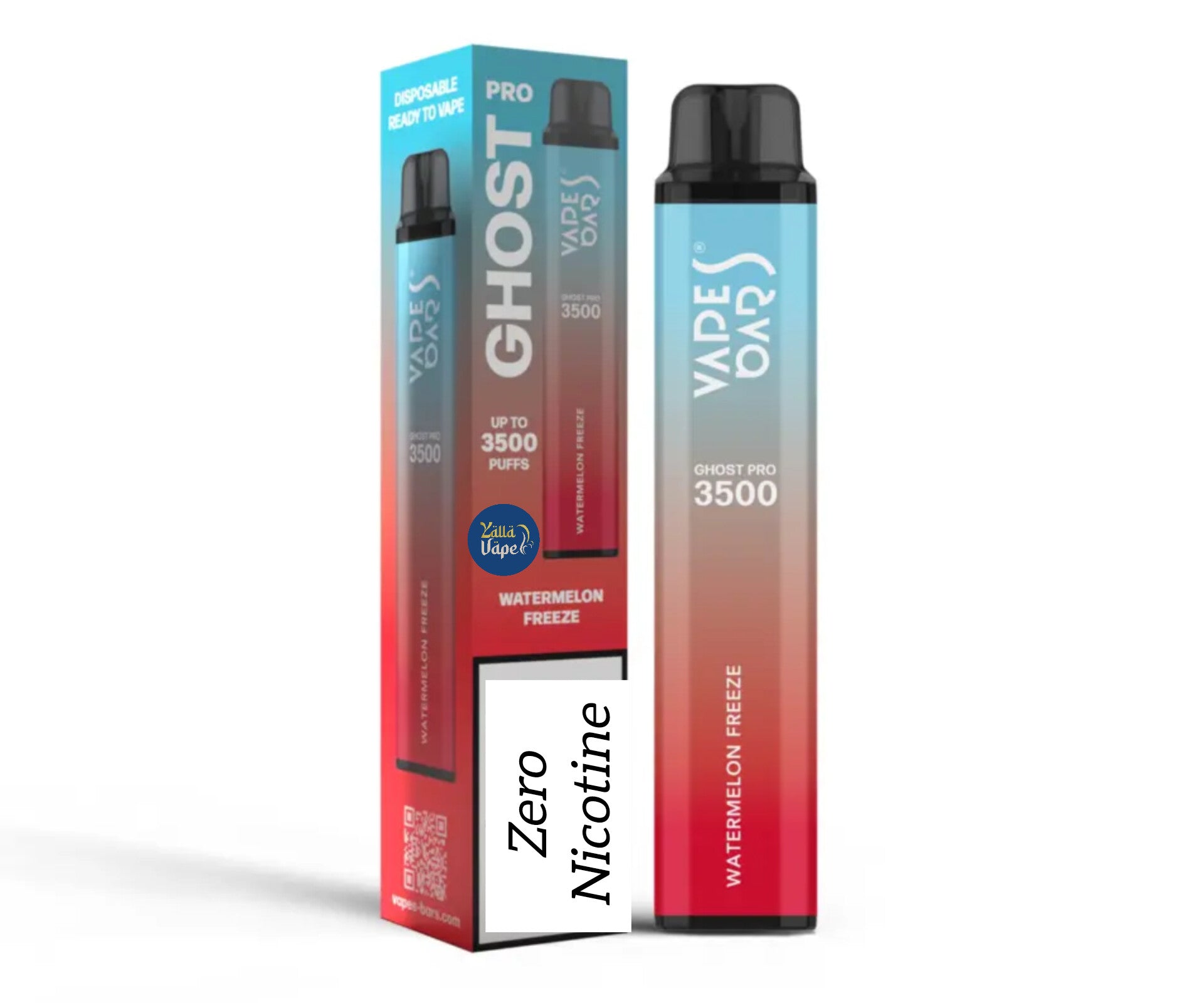 VAPES BARS GHOST PRO 3500 Puffs (ZERO NICOTINE) Disposable Vape YALLA VAPE VAPES BARS GHOST PRO 3500 Puffs (ZERO NICOTINE) Disposable Vape YALLA VAPE