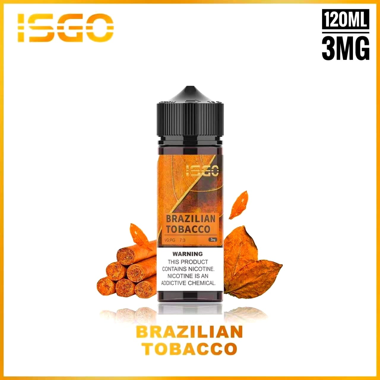 ISGO 120ML E-LIQUID ALL FLAVORS