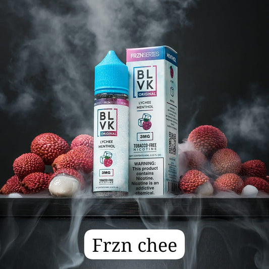 LYCHEE MENTHOL (Frzn Chee) 3mg 60ml E-liquid By BLVK ORIGINAL (FRZN SERIES)