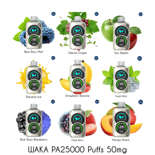 WAKA PA25000 Puffs 50mg/5% Disposable Vape