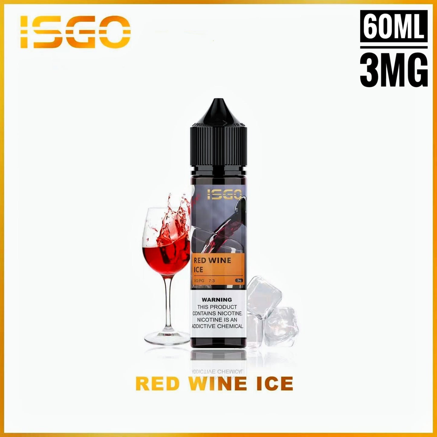 ISGO 60ML E-LIQUID 3mg & 6mg ALL FLAVORS