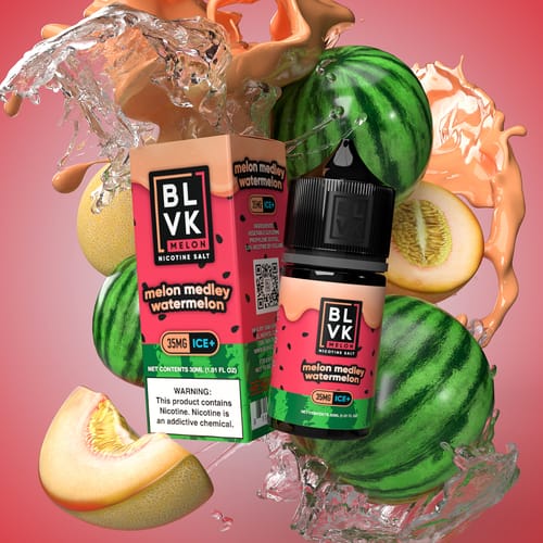 MELON MEDLEY WATERMELON ICE By BLVK MELON SALTS 30ml In Dubai UAE