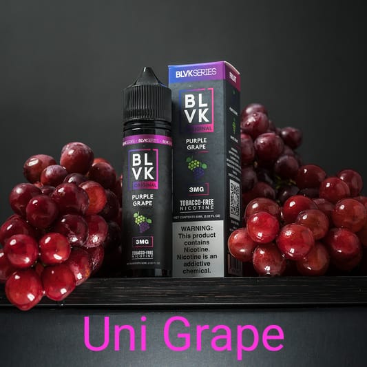 PURPLE GRAPE (Uni Grape) 3mg 60ml E-liquid By BLVK ORIGINAL (BLVK SERIES)