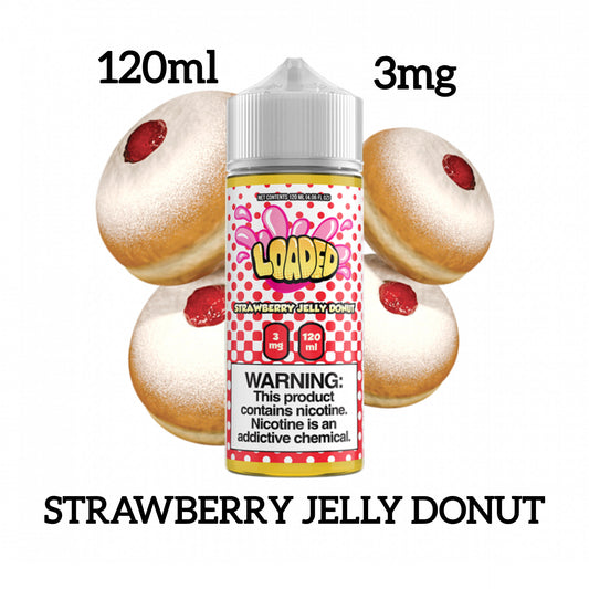 LOADED STRAWBERRY JELLY DONUT - 120ml E-Juice