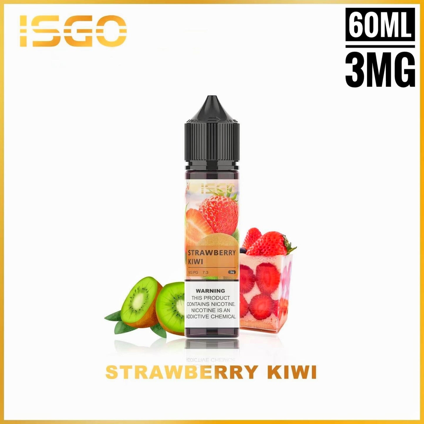 ISGO 60ML E-LIQUID 3mg & 6mg ALL FLAVORS