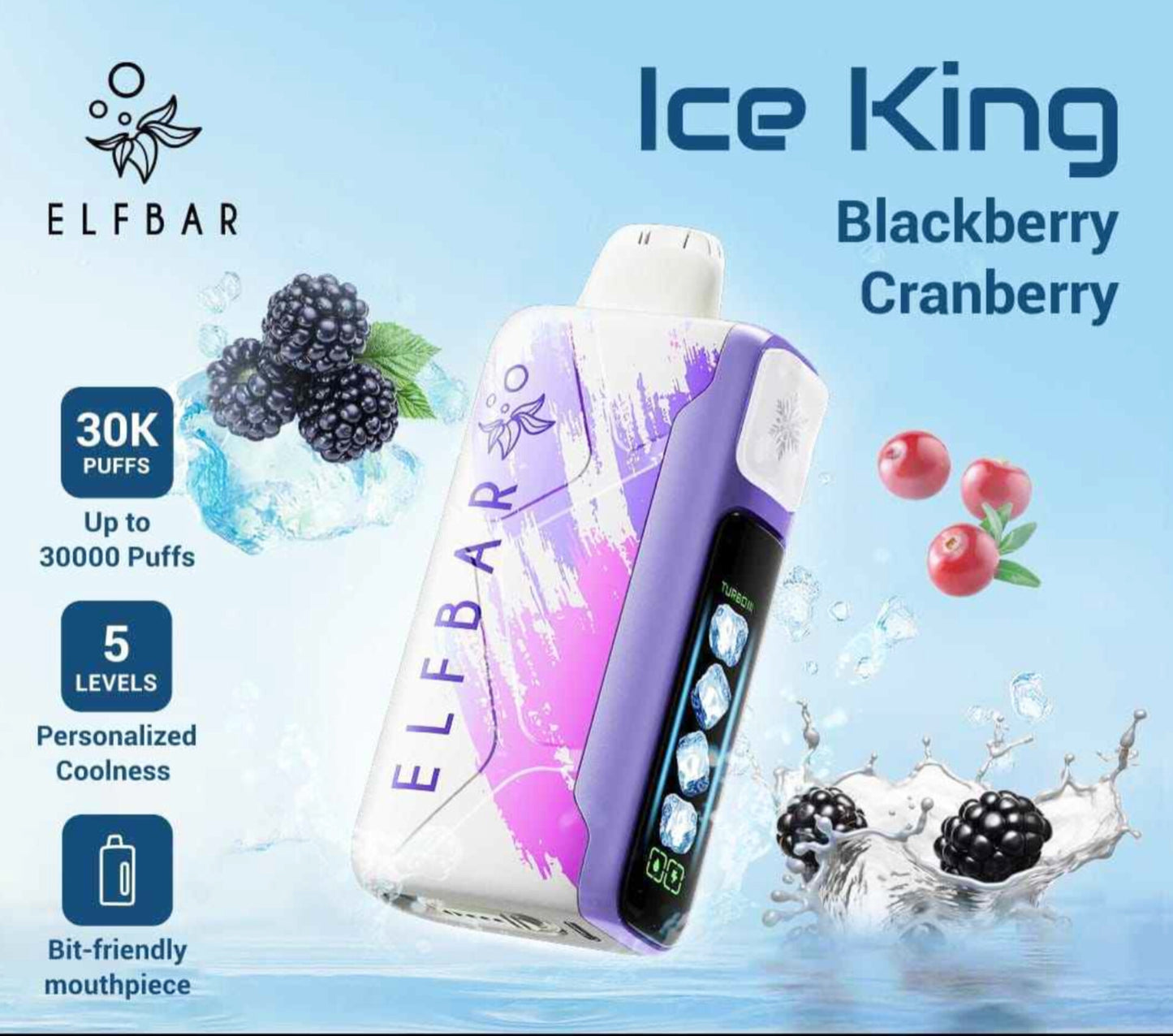 ELF BAR Ice King 30000 Puffs Disposable Vape 50mg