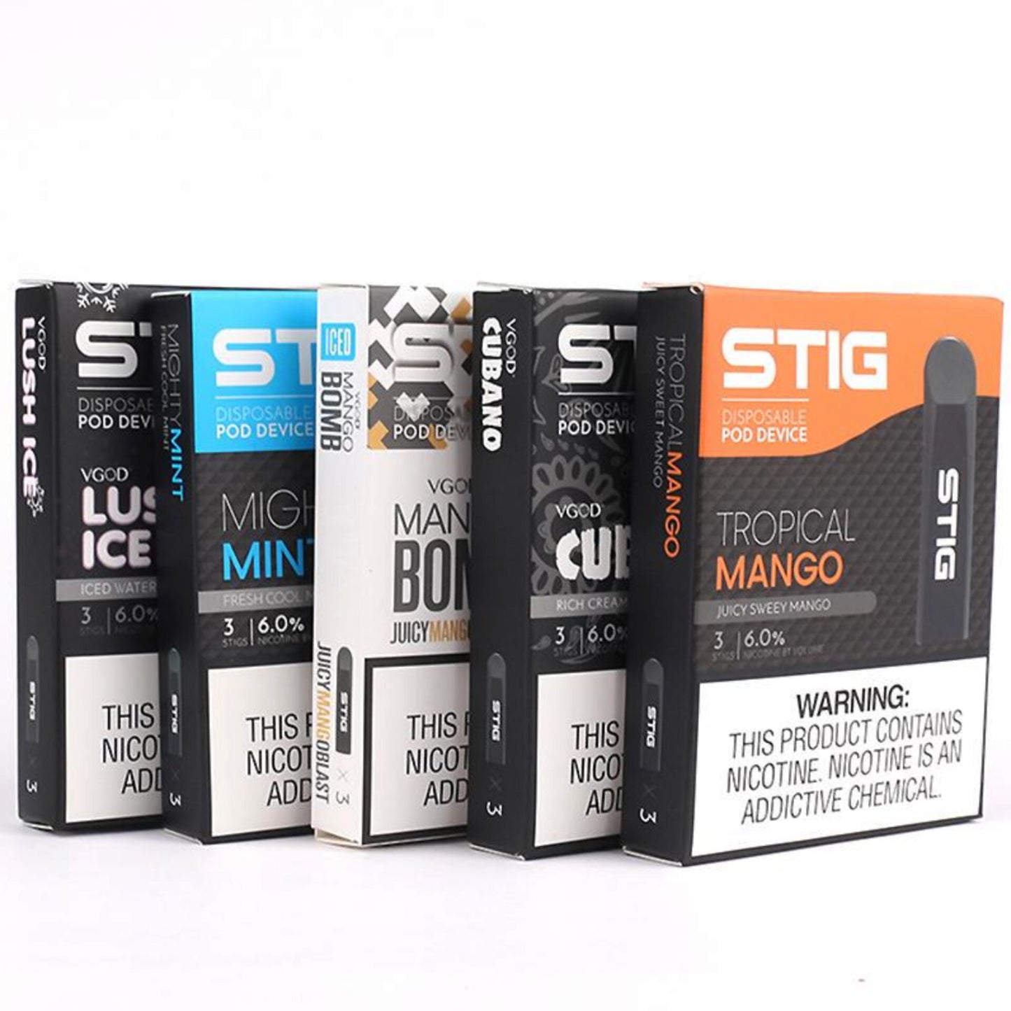 STIG Disposable Vape All Flavors by VGOD