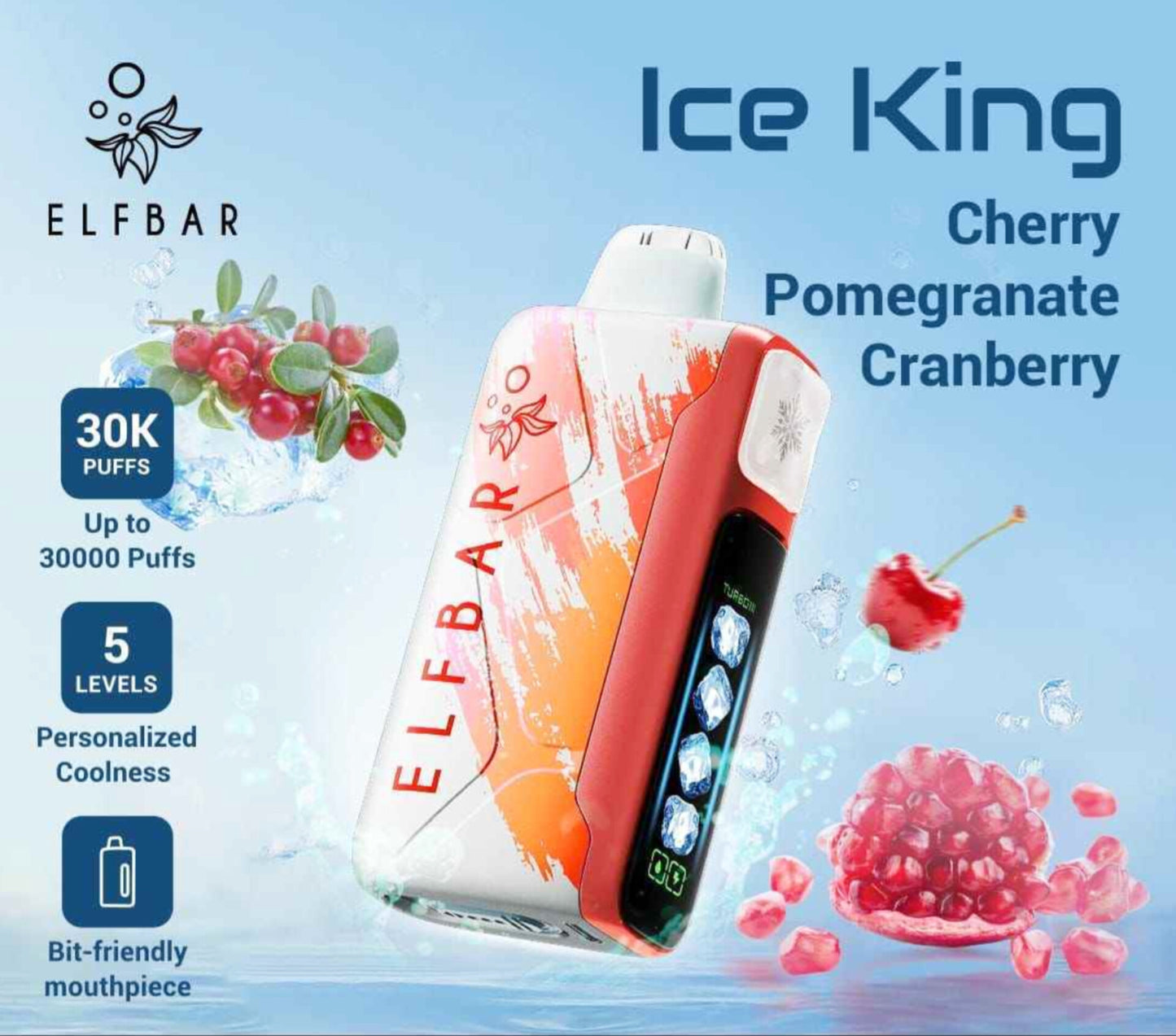 ELF BAR Ice King 30000 Puffs Disposable Vape 50mg