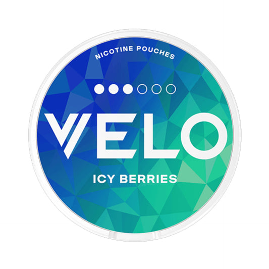 Velo ICY BERRIES 10mg/ Velo ICY BERRIES 3 Dots/ Velo Nicotine Pouches ICY BERRIES 10mg/ Velo SNUS ICY BERRIES 10mg/ Velo Made In Sweden 