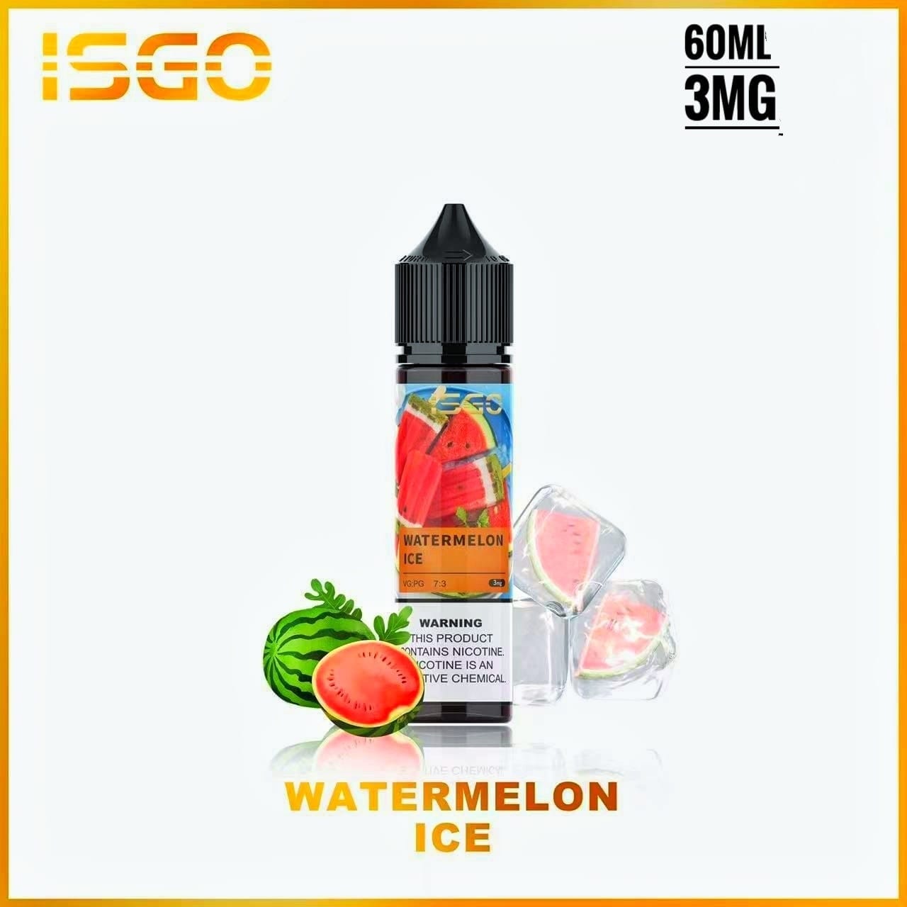 ISGO 60ML E-LIQUID 3mg & 6mg ALL FLAVORS