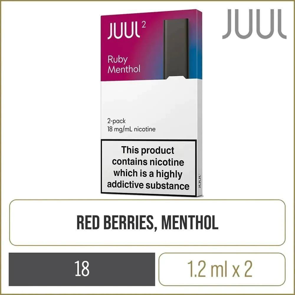 JUUL 2 Pod - Ruby Menthol 18mg in Dubai 