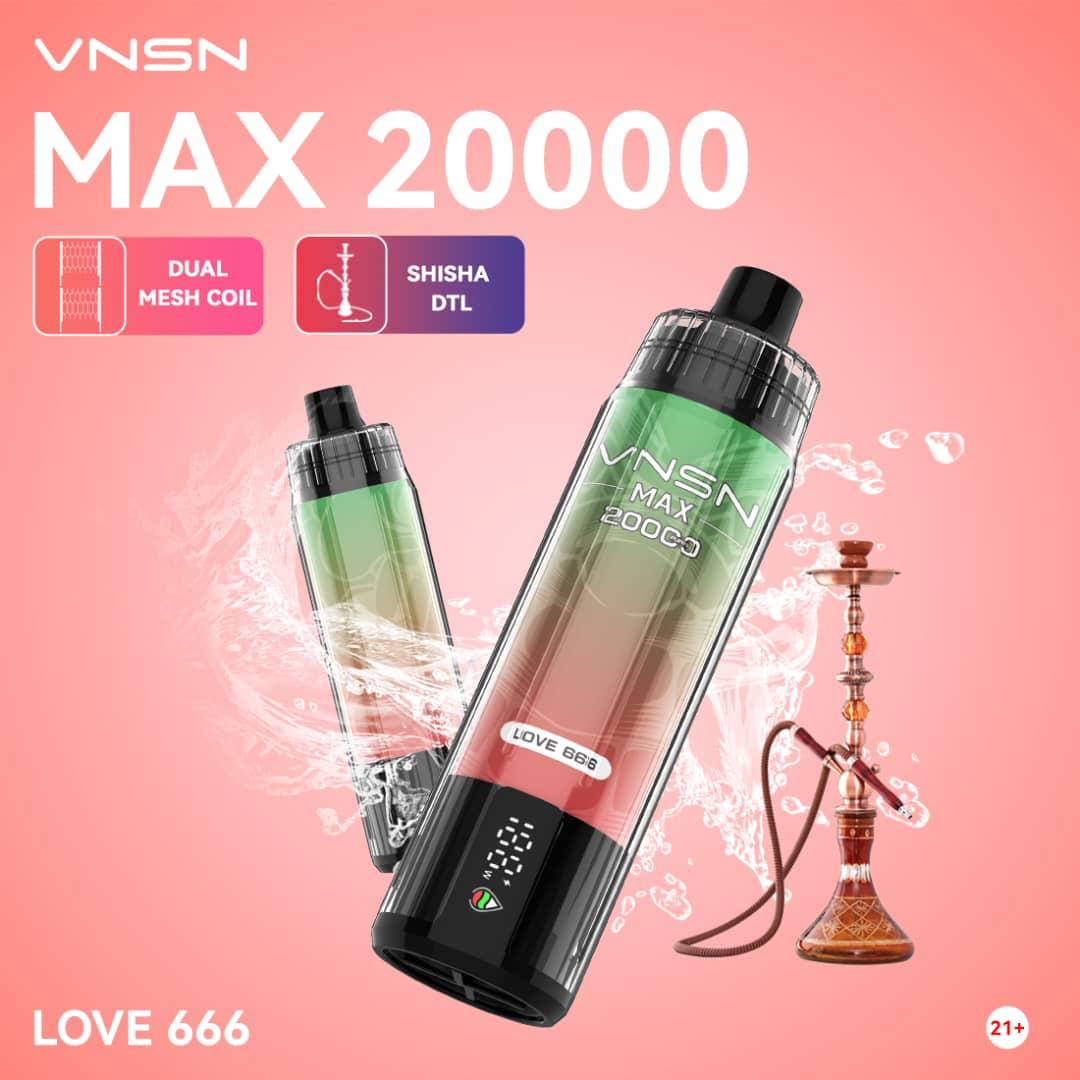 VNSN MAX 20000 Puffs Disposable Vape In Dubai UAE