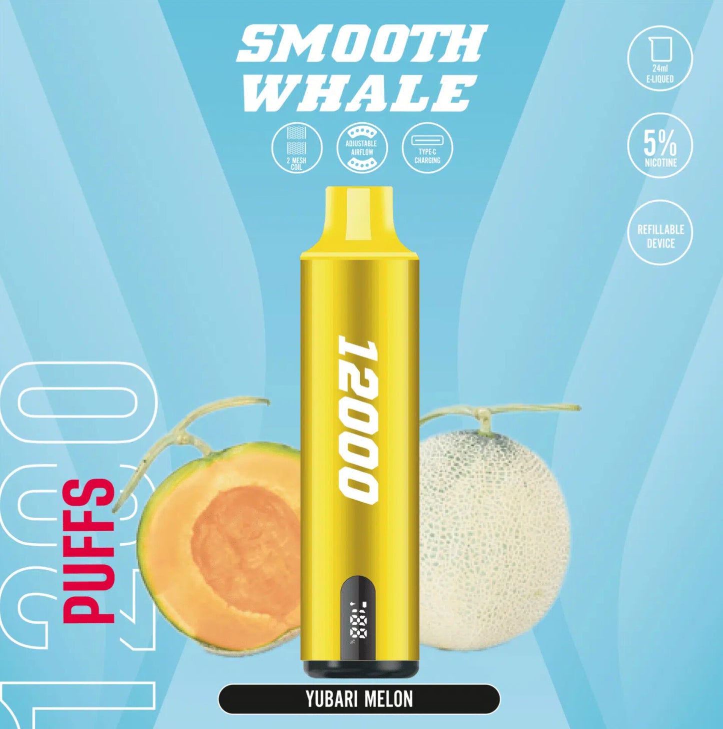 Smooth Whale 12000 Puffs Disposable Vape In Dubai UAE