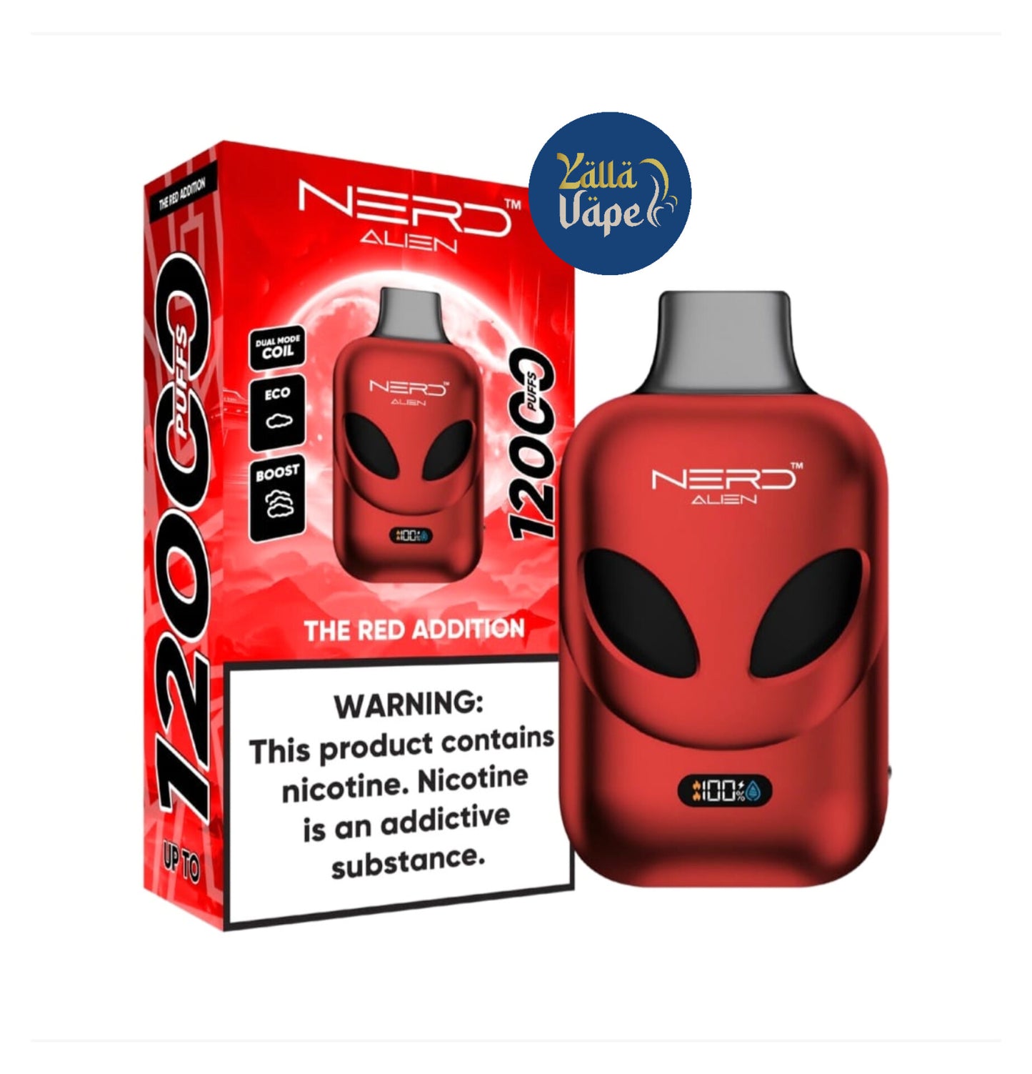 NERD ALIEN 12000 Puffs 20mg/2% Nicotine