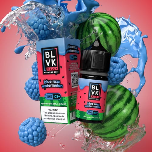 BLUE RAZZ WATERMELON ICE By BLVK MELON SALTS 30ml In Dubai UAE