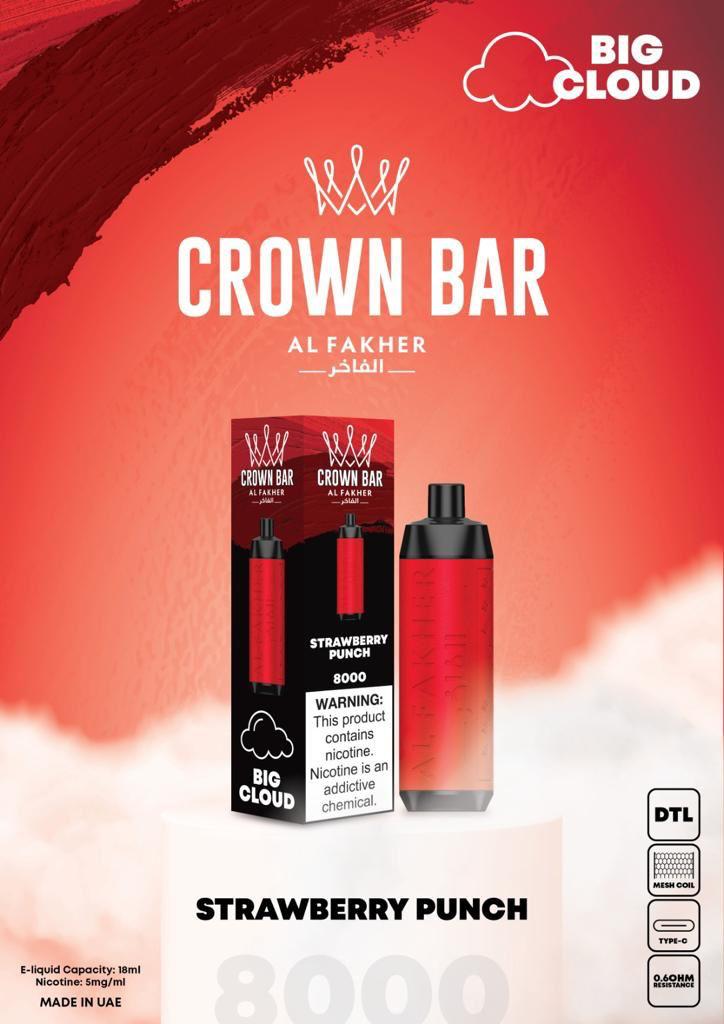 AL FAKHER CROWN BAR 8000 Puffs