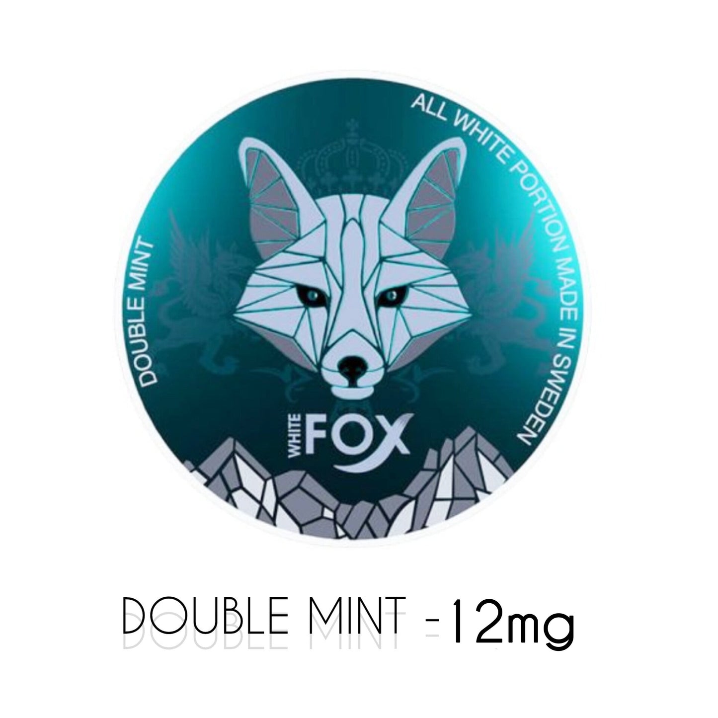 White Fox Double Mint tobacco-free nicotine pouches – cooling mint menthol flavor, Dubai