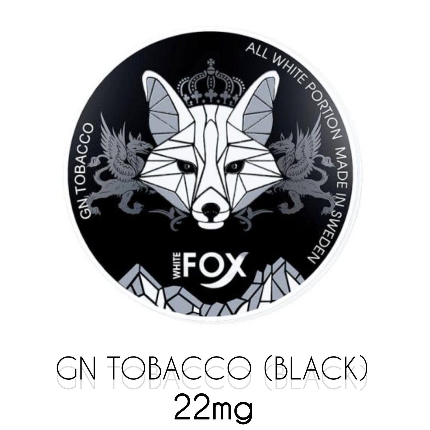 White Fox Tobacco Black nicotine pouches – intense smoky tobacco flavor, Abu Dhabi