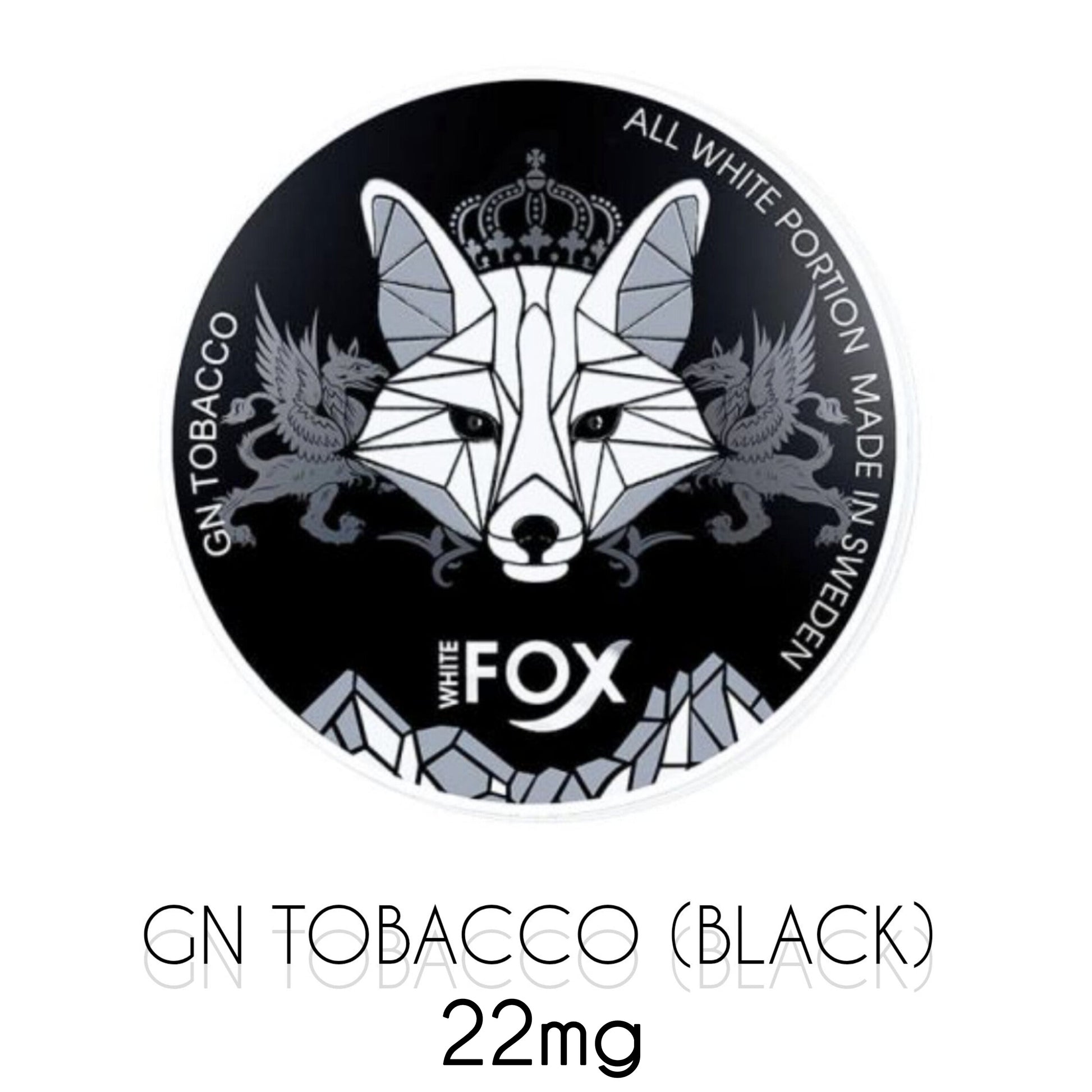 White Fox Tobacco Black nicotine pouches – intense smoky tobacco flavor, Abu Dhabi